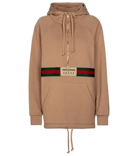 Felpa con cappuccio mezza zip