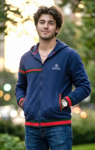 Felpa con cappuccio zip - e,