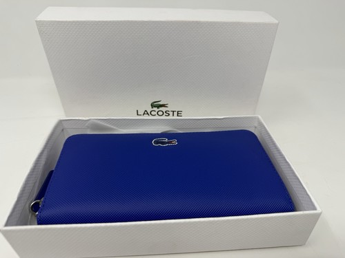 Portafoglio lacoste zip - zip, blu