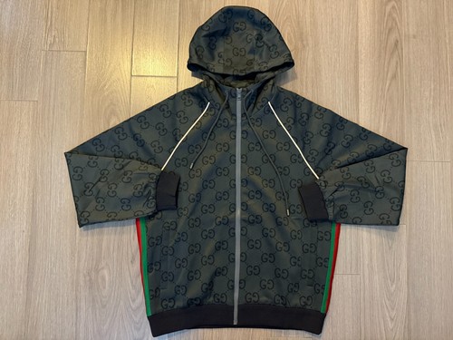Gucci jumbo giacca zip - gg,