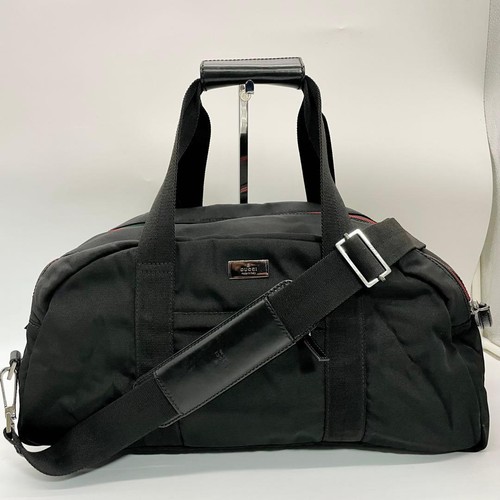Borsa gucci nylon pelle righe - gucci,