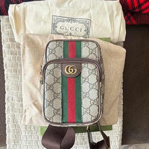 Gucci monogram tela pelle - gg, tela/pelle